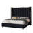 Gerasim Bed Frame with 58" Tall Headboard, Velvet Upholstered Platform Bed-1935209615-1935209614