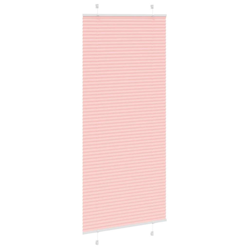 Room Darkening Pleated Shade, 90cmW x 200cmL, Pink