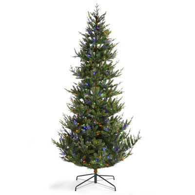 Mcdaniel Slim Flocked Pre-Lit Fir Christmas Tree