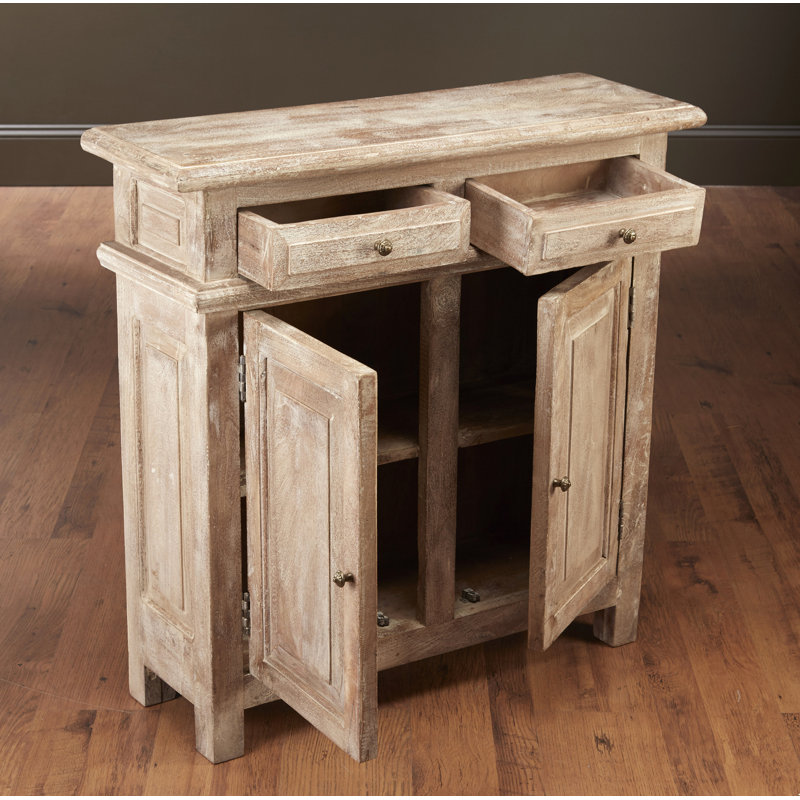 Armoire 2 tiroirs Garmund, Sable patiné
