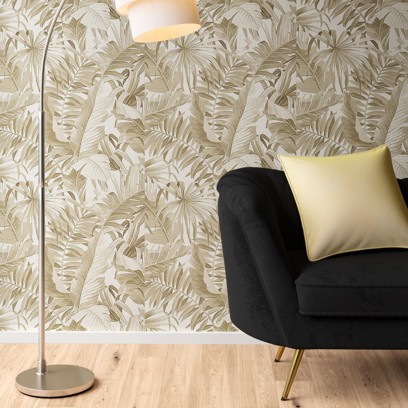 Rouleau de papier peint lisse L 396 pi x l 20,5 po Ryker Alfresco, Taupe