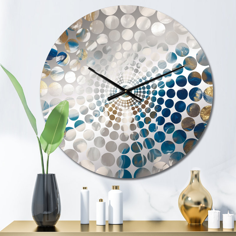 Aiva - Horloge murale peinture abstraite, Petit