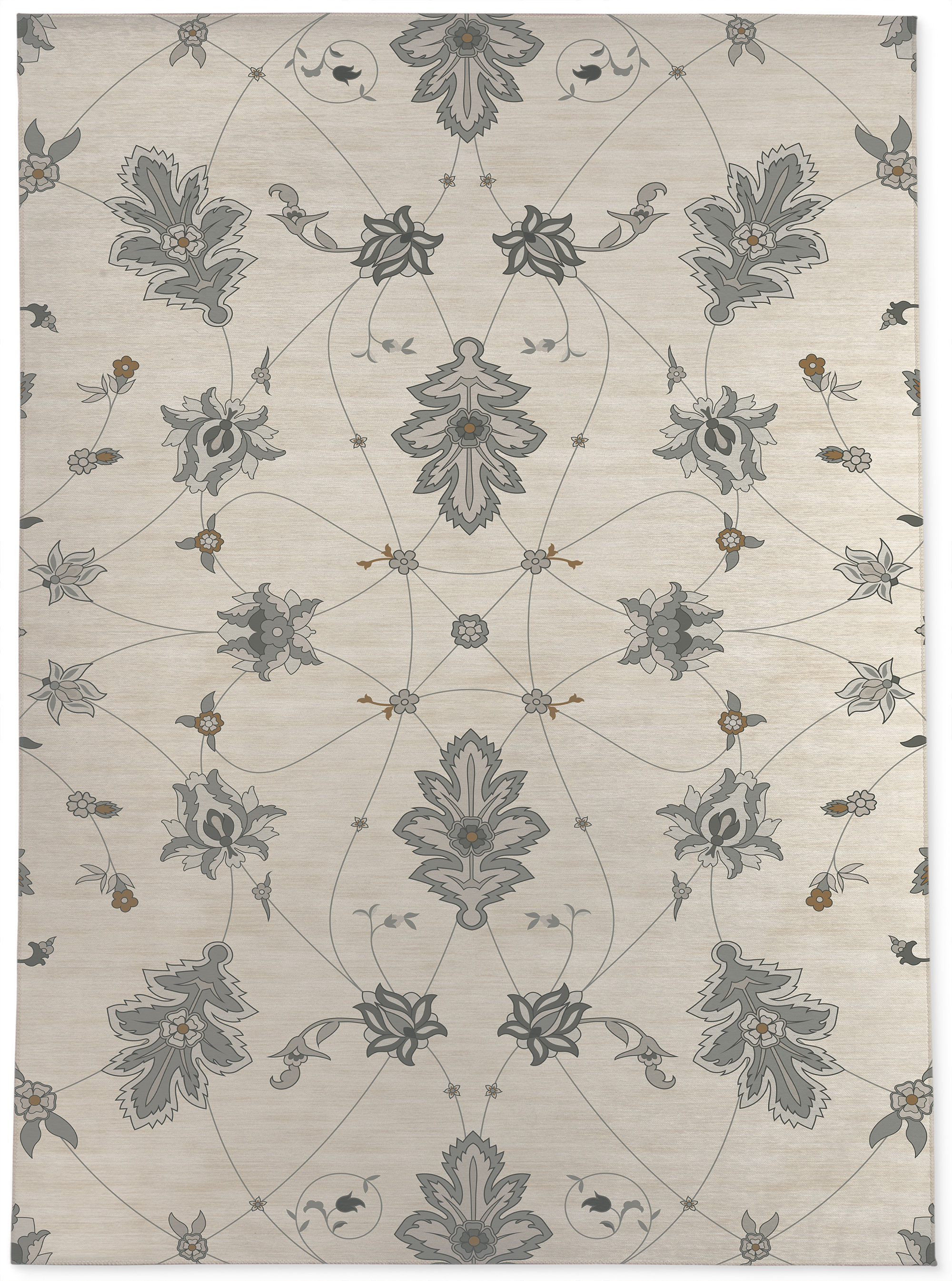 KAVKA DESIGNS Shabylon Low Pile Carpet Straight Rectangular Chair Mat ...