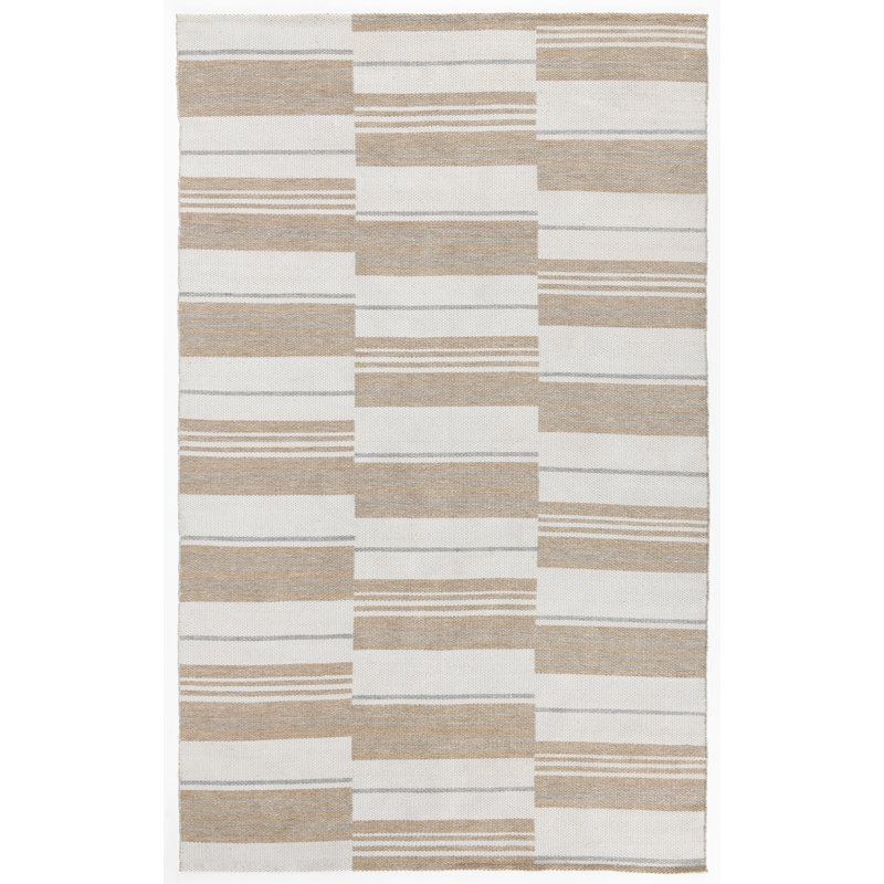 Tapis ivoire tissé à la main Cintra, Rectangle de 5 pi x 8 pi