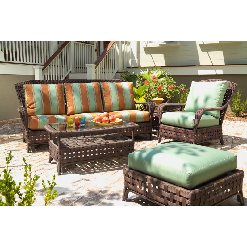 Haven Outdoor 3 - Seat Patio Sofa, Cottage Pepper