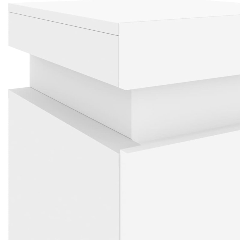 Oakhur 35cm W Manufactured Wood Bedside Table, White