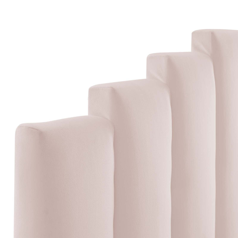 Tête de lit en velours Modway Noelle Performance, Rose, Simple