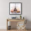 Eiffel Tower Sketch with Handwritten Message | Trees Office Canvas