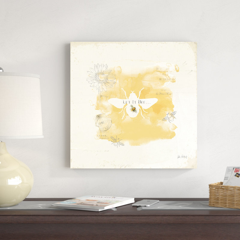 Abeille et abeille VII, H 20 po x l 20 po