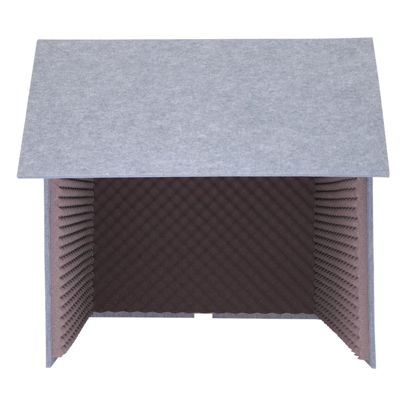 Panneau d'insonorisation de bureau avec panneau isolant et isolant, Mauve