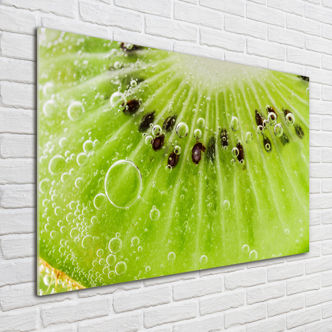 Glasbild Kiwi