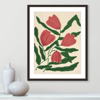 Red Tulips  Print by Camilla Bergqvist