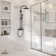 Steampunk Pressure Balanced Complete Shower System with Clawfoot Control Handle and Rough-in Valve