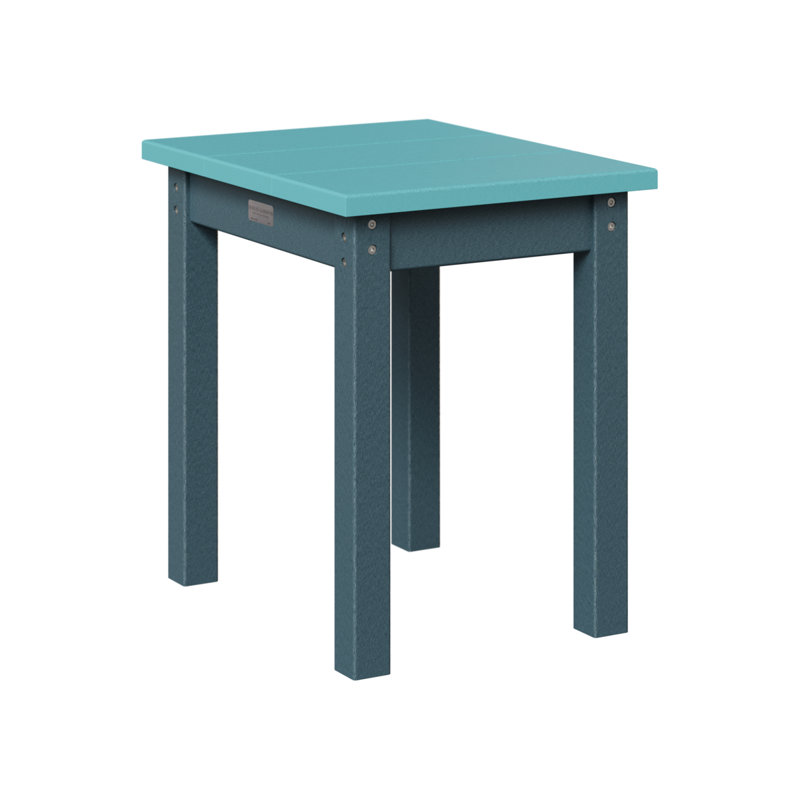 Berlin Gardens Economy End Table, Slate, Aruba Blue