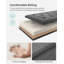 Banc de rangement avec repose-pieds en acier