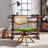 Bonneau Leather Swivel Rattan Back Home Office Task Desk Chair-9382233