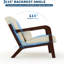 Fauteuil d'appoint en velours côtelé Mid-Century-1200174963
