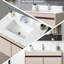 Comptoir de meuble-lavabo en pierre frittée blanche de 37 pouces avec dosseret et trou de 4 po - Pierre, lavabo rectangulaire, trou de robinet pré-percé,