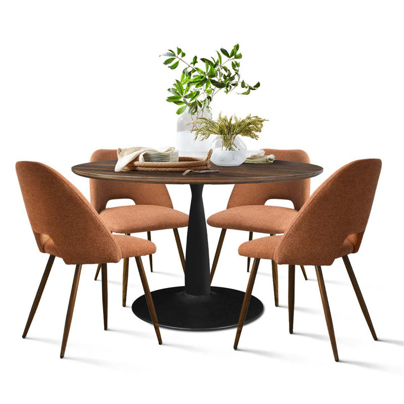 Aunnika 4 - Person Pedestal Dining Set, Terra