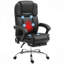 Fauteuil de massage avec 6 points de vibration, fauteuil en cuir PU inclinable et chauffant avec hauteur réglable, repose-pieds-1875893703