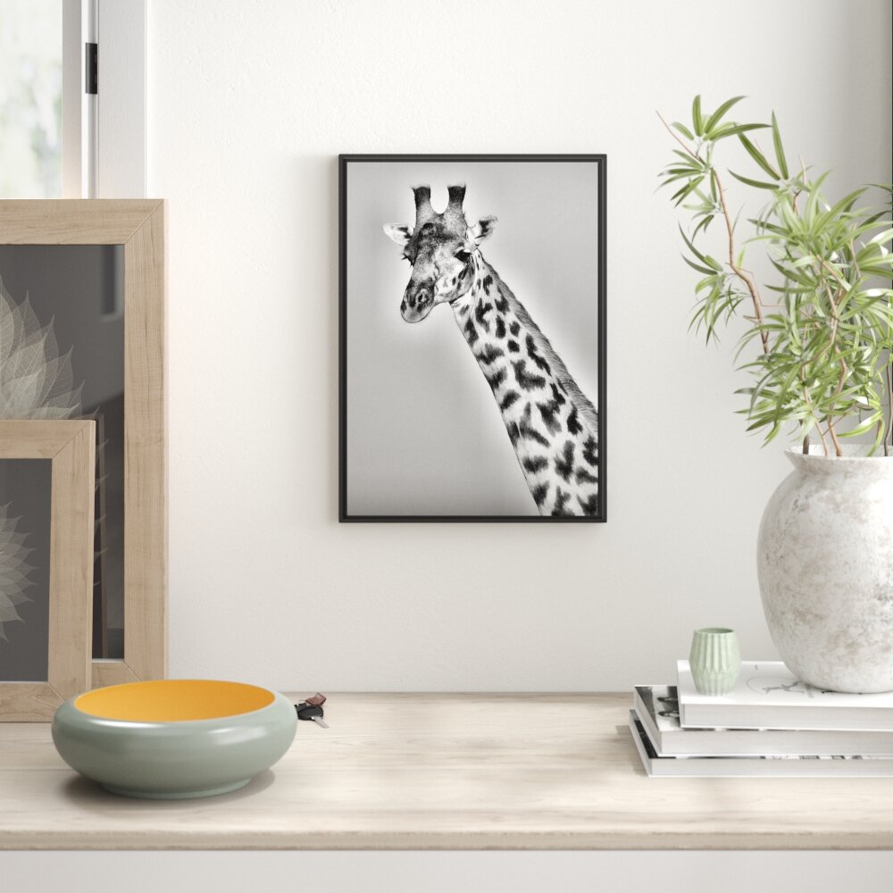 Gerahmtes Wandbild majestätische Giraffe