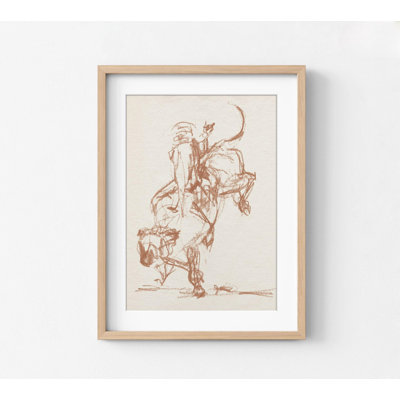 Marnay Rodeo Gestures In Sepia II par Jennifer Paxton Parker, art mural encadré, art mural occidental, impression d'art du Sud-Ouest, art mural encadré