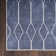 Pymble Geometric Machine Washable Area Rug in Navy Blue