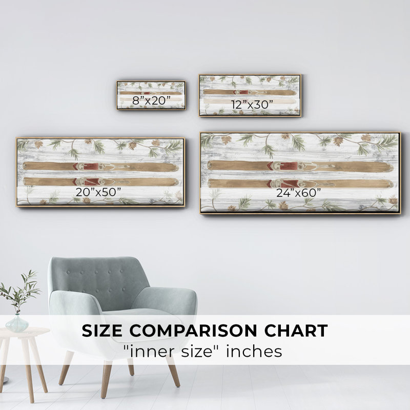 Pinecone Lodge Collection D- Framed Canvas