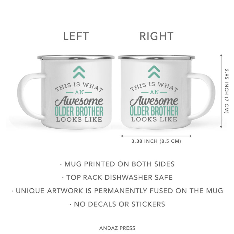 Stainless Steel Camping Mug, Older Brother