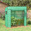 Walk-in Greenhouse 196*77*178 cm Polyethylene 1 Piece Walk-in Greenhouse White with Zippered Door and Mesh Windows-134742592