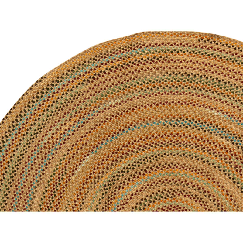 Hand Knotted Wool Area Rug in Tan