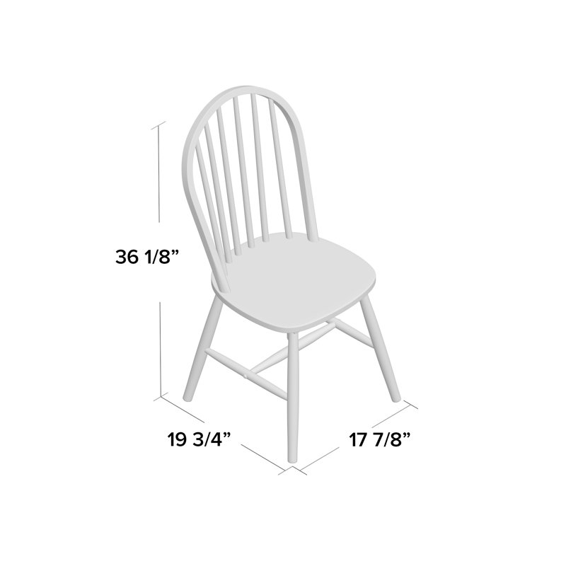 Vallelunga 17.5'' H Side Chair, Black