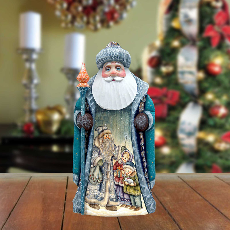 Masterpiece Wood Carved Father Frost Figurine