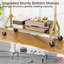 Portant robuste en métal avec charge de 450 livres, roulettes et tablettes pour un rangement pratique-68182192