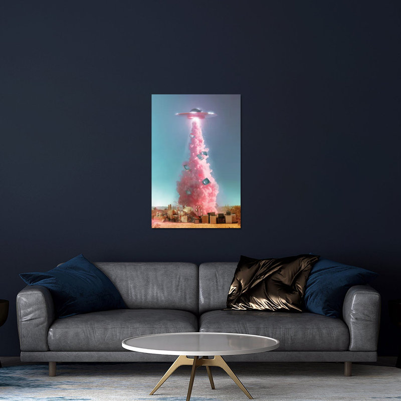 " Extraterrestrial Espionage " by Jonas Loose, 24" H x 16" W x 0.25" D