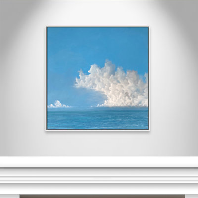 Lucilla 'Wave Clouds' - Picture Frame Print on Canvas