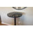 24''W Glass Top Round Bar Table Interactive Cocktail Table With Touch-Sensitive LED Lights & Hook For Kitchen Bistro, Parties