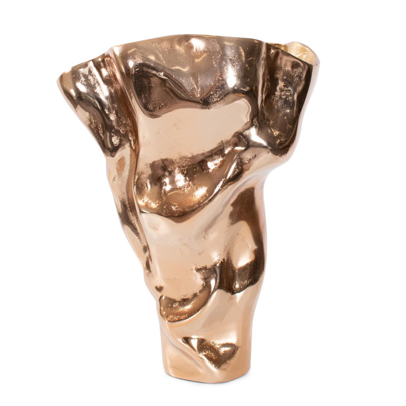 Teresina Gold Aluminum Vessel- Tall