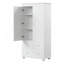 Grande armoire de rangement avec trois tiroirs pour la salle de bain, résistante à l'eau et durable, tablettes réglables et dispositif anti-basculement