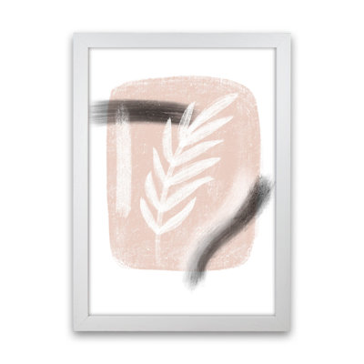 Dalia Chalk White Leaf by Pixy Paper - Print