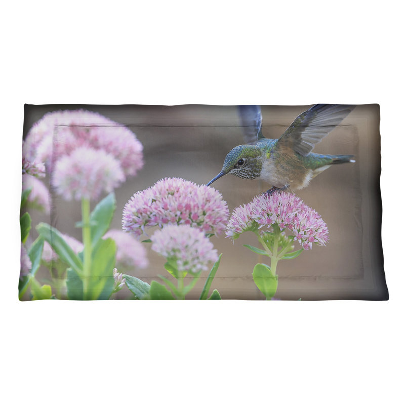 Couvre-oreiller colibri Andrea Smith, Simple, Polyester