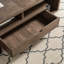 Table basse à plateau relevable avec rangement