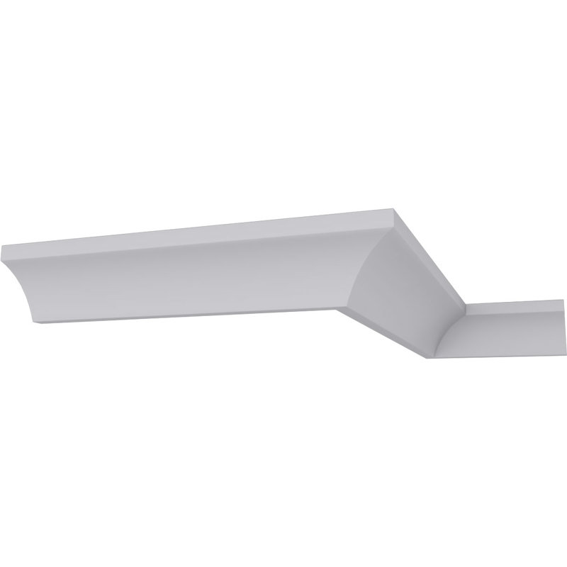 White Polyurethane Traditional Crown Moulding 94.5" Length