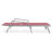 Outdoor Aluminum Chaise Lounge Armchair with Fire Pit Side Table-88151445