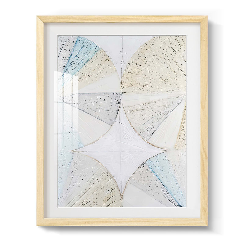 Pie Charts II -Framed Print, 25.5" H x 17.5" W, Natural