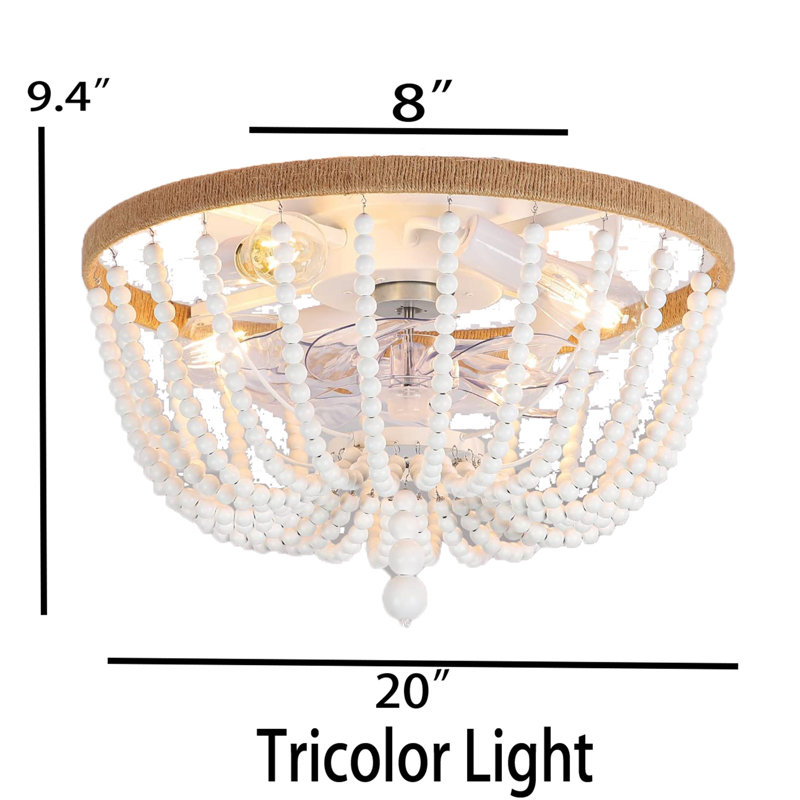 Demyla 12'' Ceiling Fan with Light Kit
