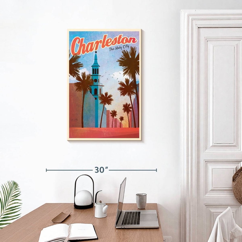 Charleston, ville sacrée, H 30 po x l 20 po