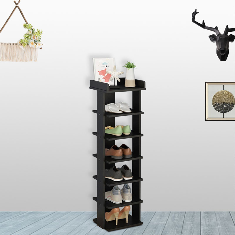 7-Tier Shoe Rack, Black