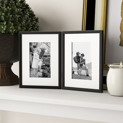 Wood Matte Picture Frame with Mat