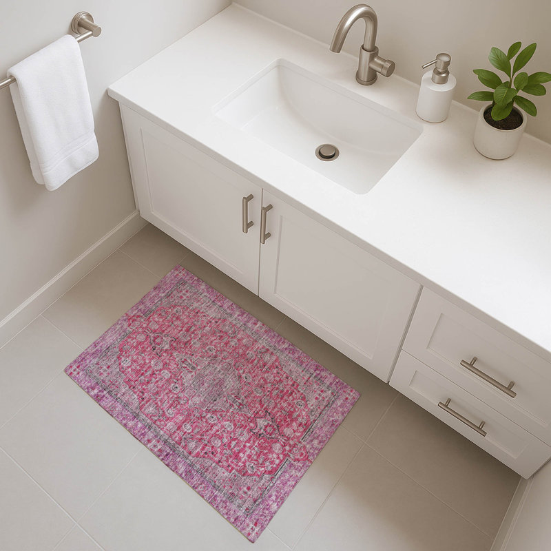 Premium Machine Washable Baford AMF1651 Global Rug, Rectangle 1'8" x 2'6"